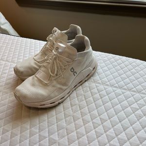 On cloudnova all white size 9.5